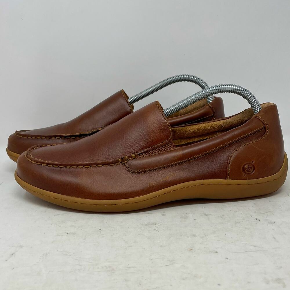 Born Eberhard Loafers Brown Leather Slip On Driving Shoes Mens Size 9